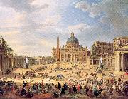 Panini, Giovanni Paolo Departure of Duc de Choiseul from the Piazza di St. Pietro china oil painting artist